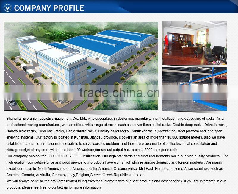 hot sale push back rack system