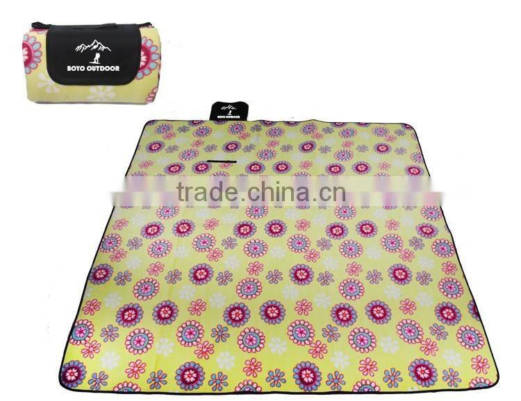 Promotional 160gsm Single Fleece +PEVA Mat for Camping
