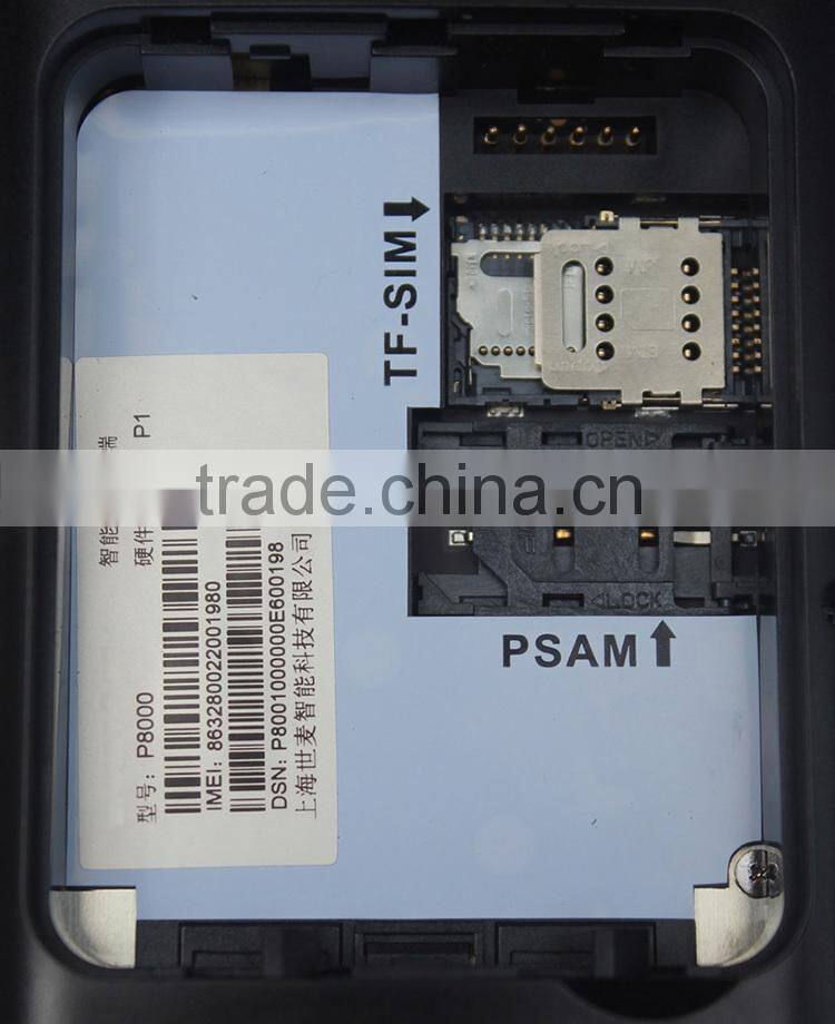 Payment Portable POS Terminal with Android OS,Printer,RFID,MSR,Bluetooth,Wifi,3G,GPS,Camera,EMV