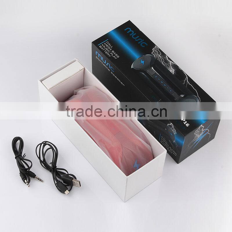 Top pro audiosuper bass bluetooth wireless speaker box with outdoor bb speaker cable Gtide P16 can regard as gift speaker