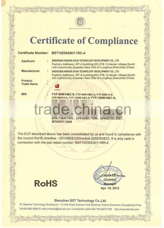 HUNDA Care Cigarette Lighter Socket Cable 90W Universal Laptop Battery Charger with 12 tips