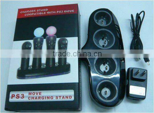 For Sony PS3 Move Controller Charger Stand Pack 4 in 1