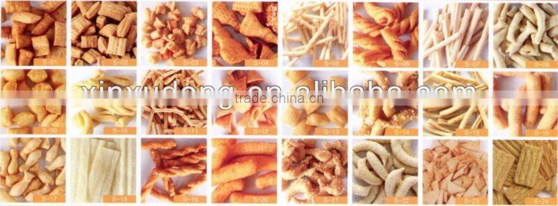 Automatic puffed/fried snacks food process line