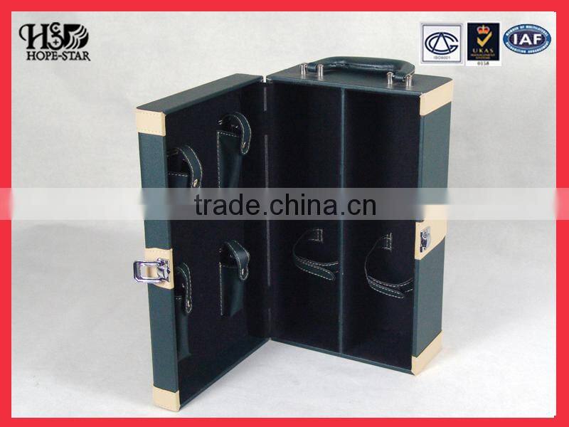 Customized box design wine box leather