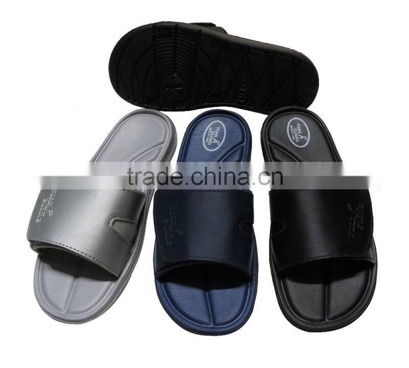 elegant men PU soft slippers