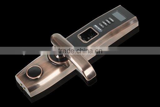 Zinc Alloy OLED display fingerprint reader access control biometric fingerprint lock with usb function