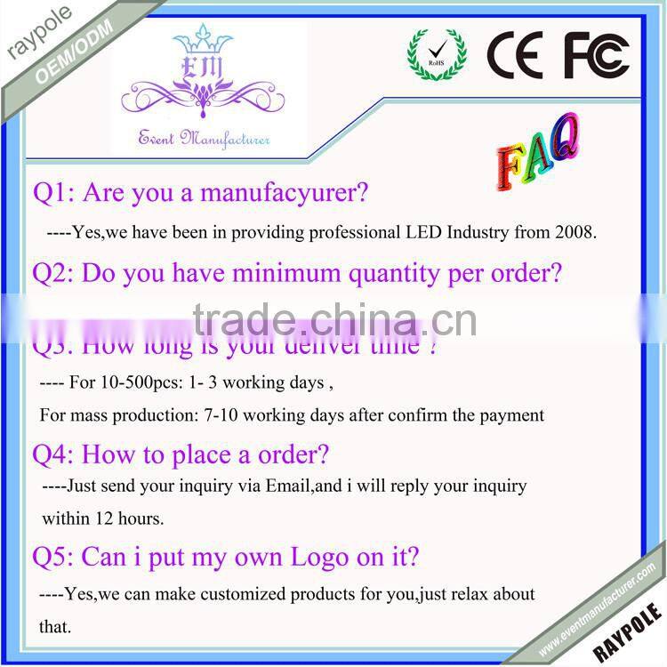 2015 Newest!!!Multi-color Wireless Remote controlled led centerpiece light for party Decoration