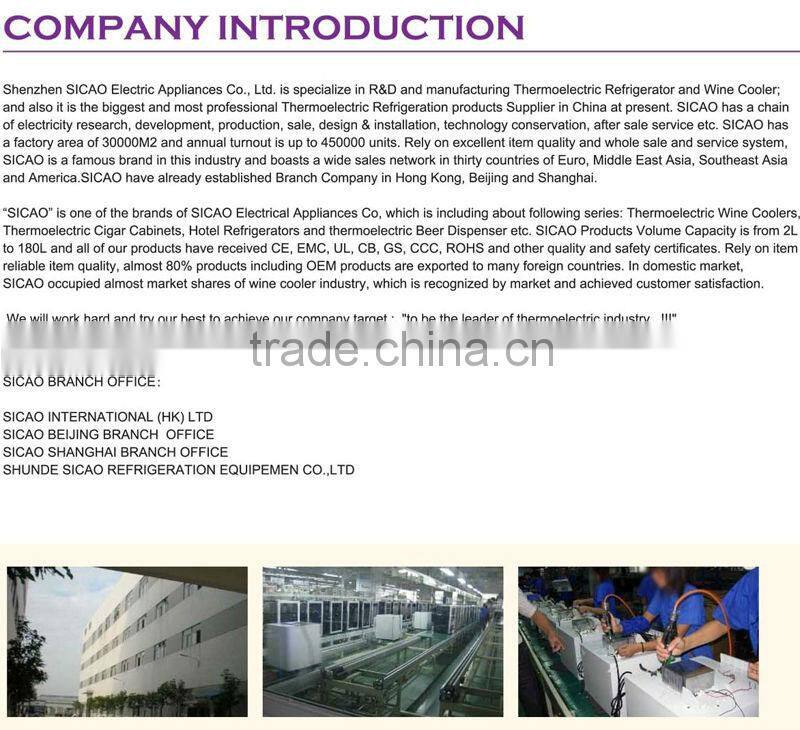 1500L Compressor three glass doors upright display showcase