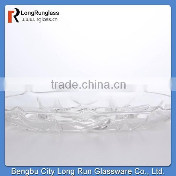 longrun hot new products for 2015 1440g customed-made transparent ellipse fruit plate bulk fom china