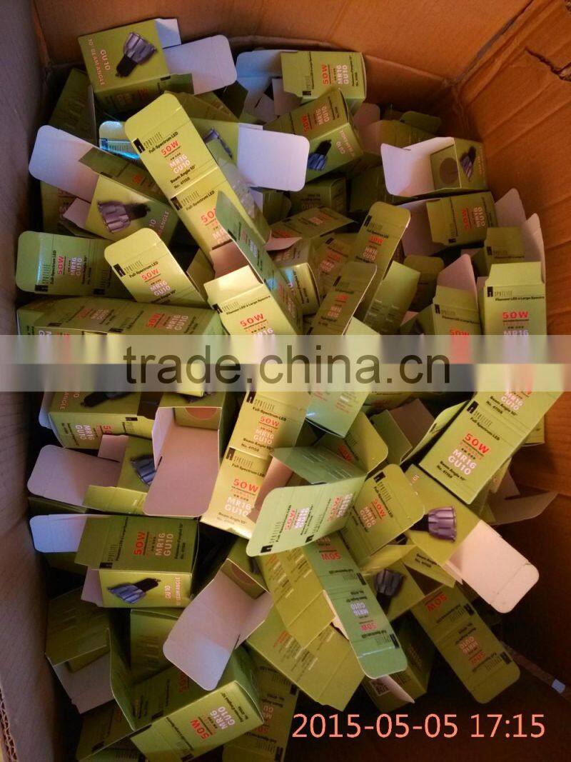 High quality 5W 6W GU10 GU5.3 MR16 220V 12V LED pin spot light