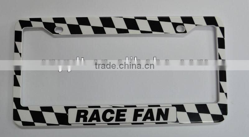 Factory promotional!! hot selling low price car license frame with chrome finish