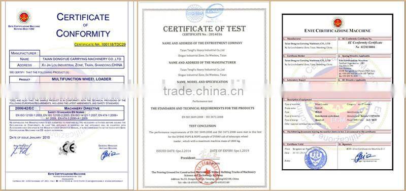 china elegant mini wheel loader DY840 small garden loader with hedge trimmer