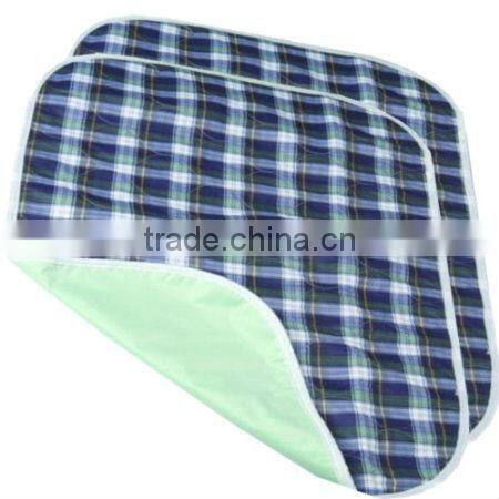 Plaid Washable Reusable incontinence bed pads