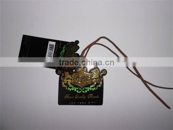 recycled jeans garment jeans paper hang tag with strings