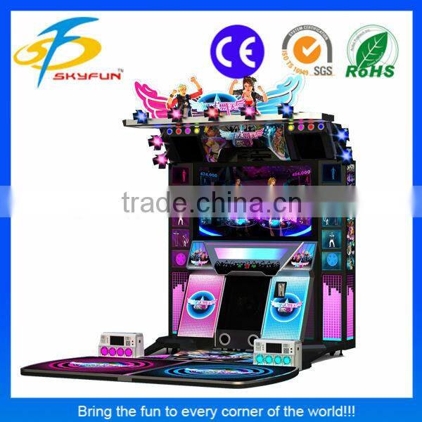 summer holidays coin operated 55 inch Kinect Dancing game machine