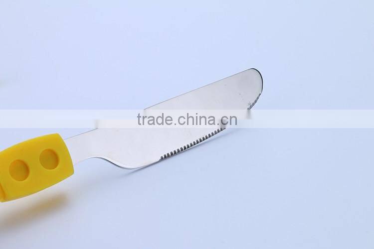 Adorable children's cartoon fork knife and spoon , china cutlery set