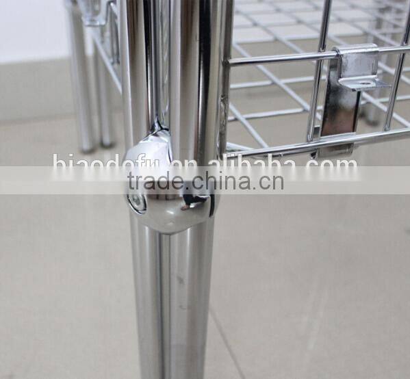 Supermarket Hot Sale Metal Chrome Wire Basket Storage Container,Dump Bin