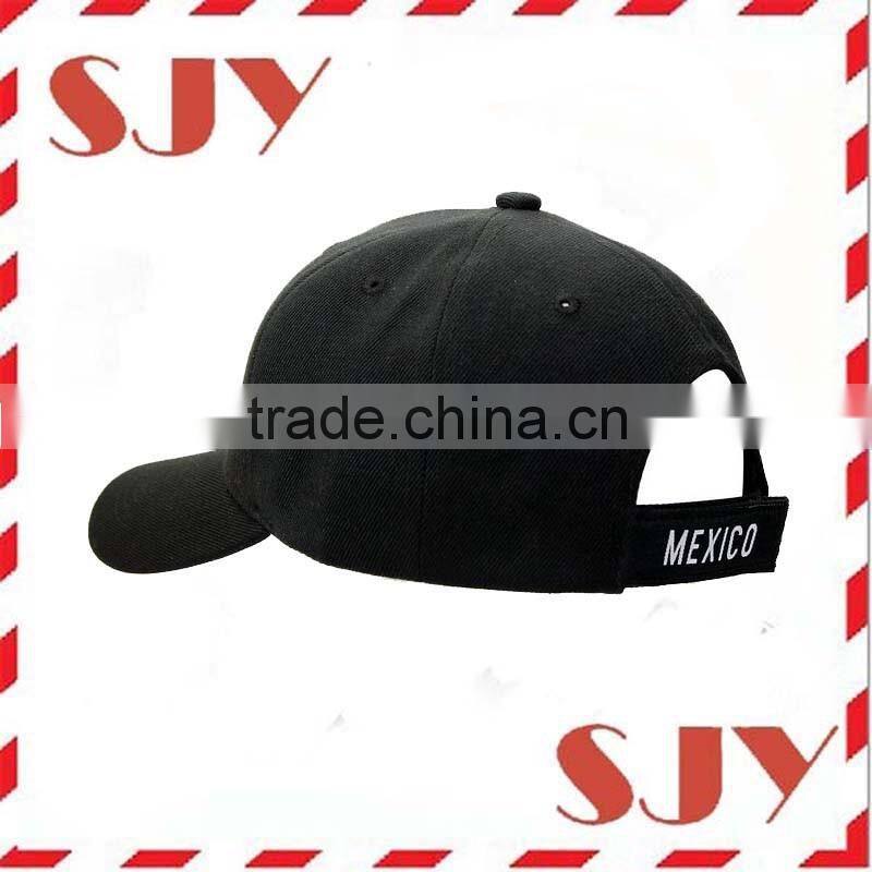 100% cotton twill Adjustable Cotton Baseball Cap