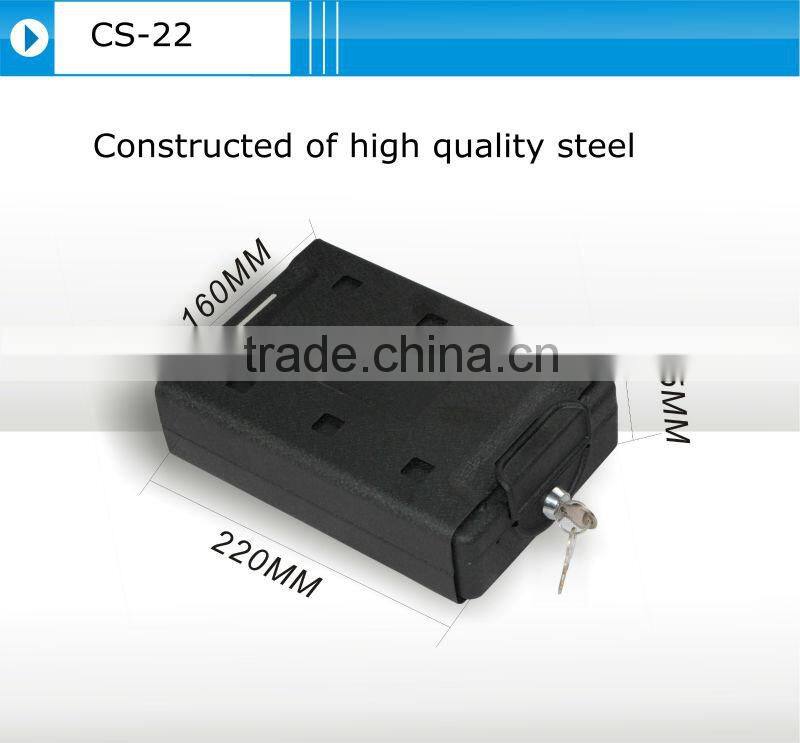 portable car safe with security cable/ pistol safe
