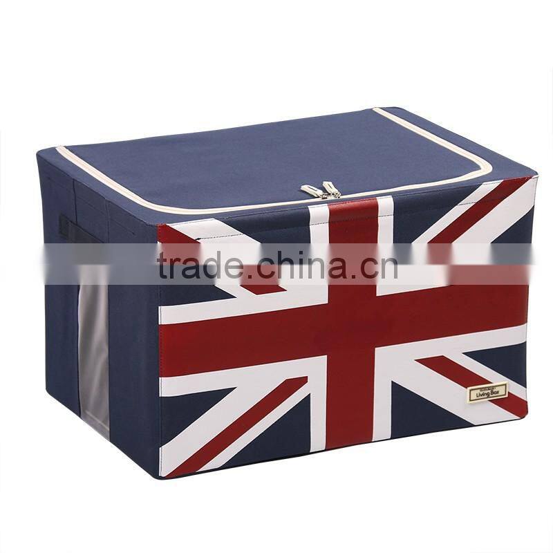 Custom Design Non Woven Foldable Fabric Storage Box For Modern Home