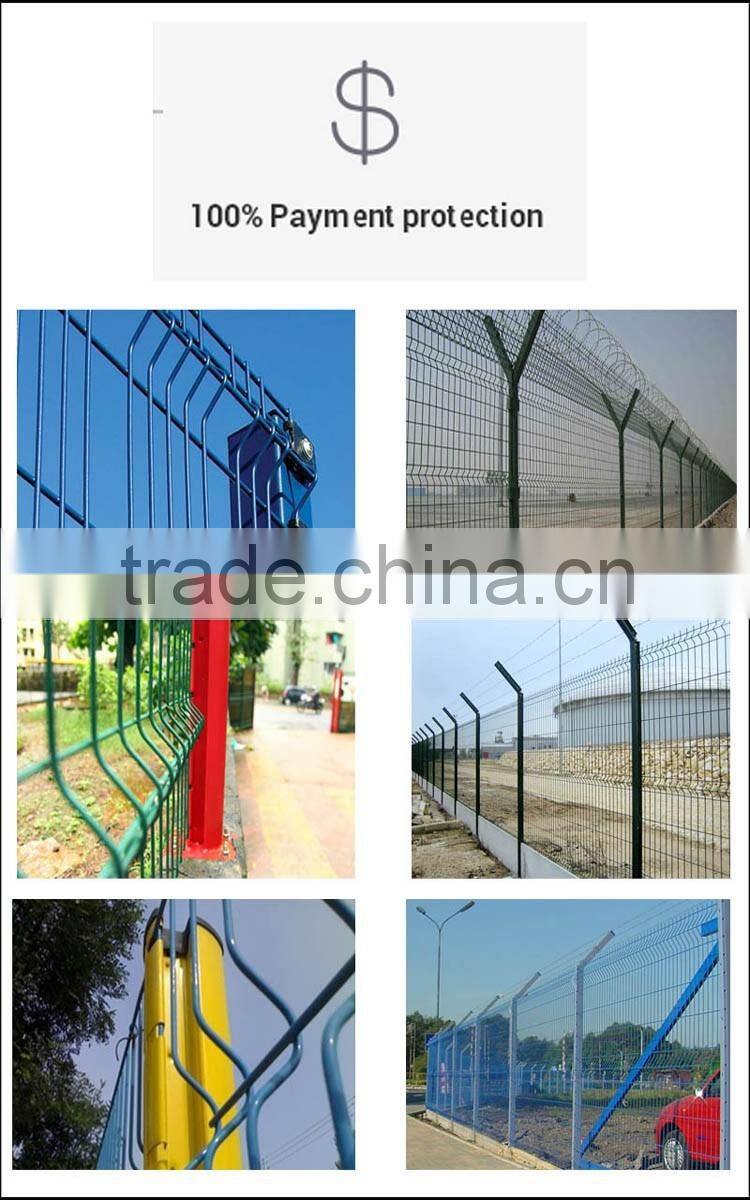 Trade Assurance dark green pvc coated Welded mesh fence