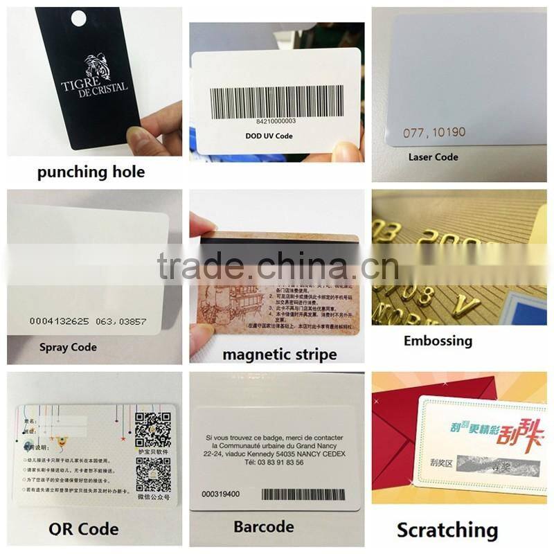 waterproof HF 13.56Mhz I-Code SLI 5 star hotel vip card CMRK printed discount card
