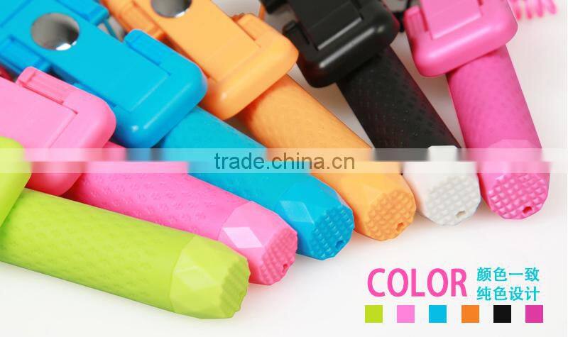 S00768 monopod super mini RK 3rd generation remote shutter wired selfie stick,wire-control selfie for mobile phone