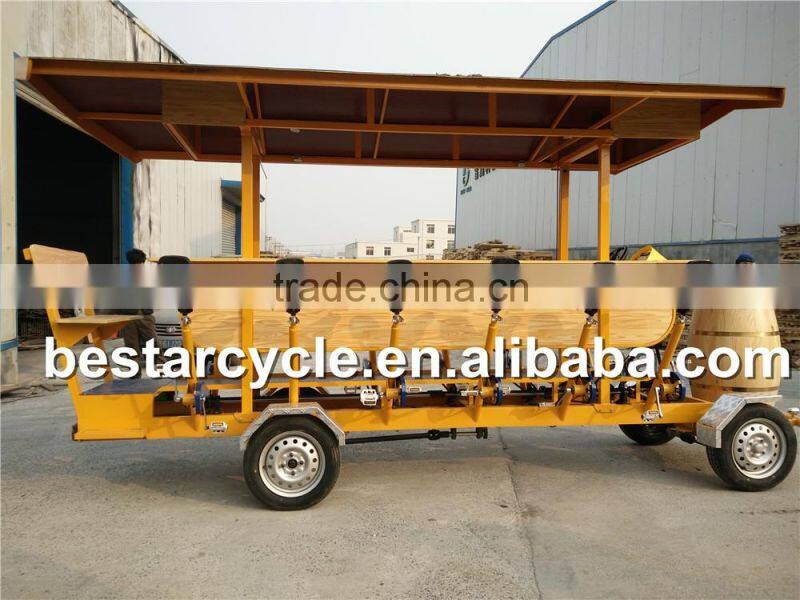 Electrical bicycle 15 person seat pedal pub beer bike