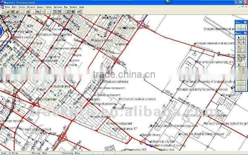 Digital Mapinfo Maps for all countries GPS software tracking system