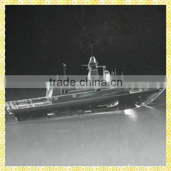 Handicraft Antique Crystal Navvy Model For Business Annual Souvenirs