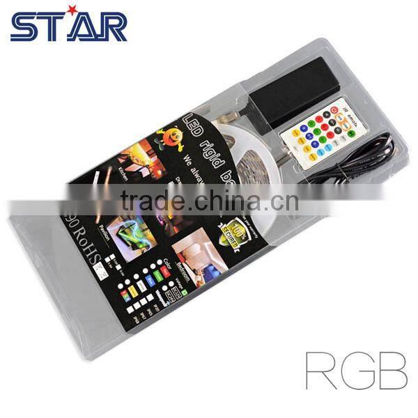 RGB Dream Color 72w 12v IP65 Waterproof SMD5050 Flexible LED Ribbon Light + RGB IR Remote controller + 12V Adapter + Accessories