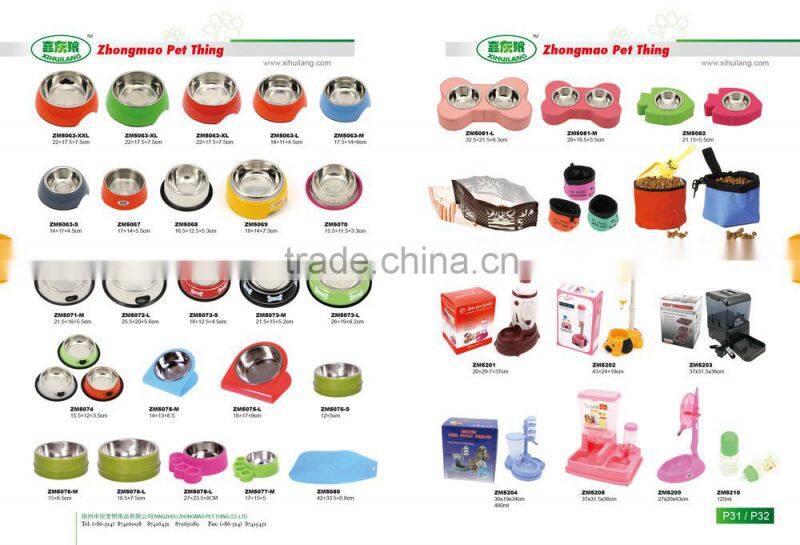 ZML5068 portable food for pet pet products stainless steel pet bowl