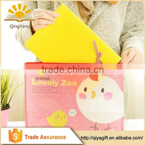 custom transparent PVC bag with zipper