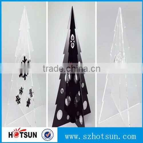 Custom cutting acrylic deer Clear acrylic Chrismas tree ornaments