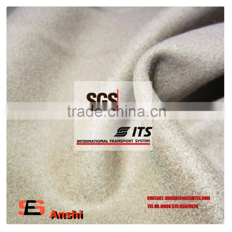 390-400gsm two tone color polyester tr brushed fabric for dress/overcoat