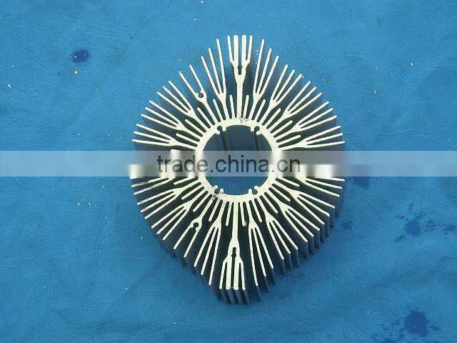 Extruded aluminium profile heat sinks