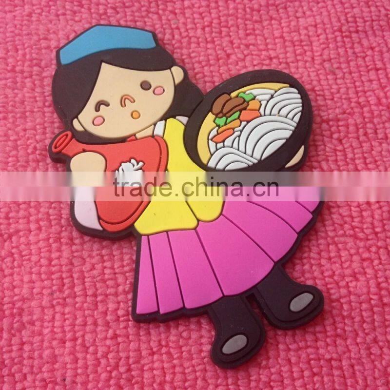Cookies design embossed PVC rubber patch,brand logo rubber souvenir gift