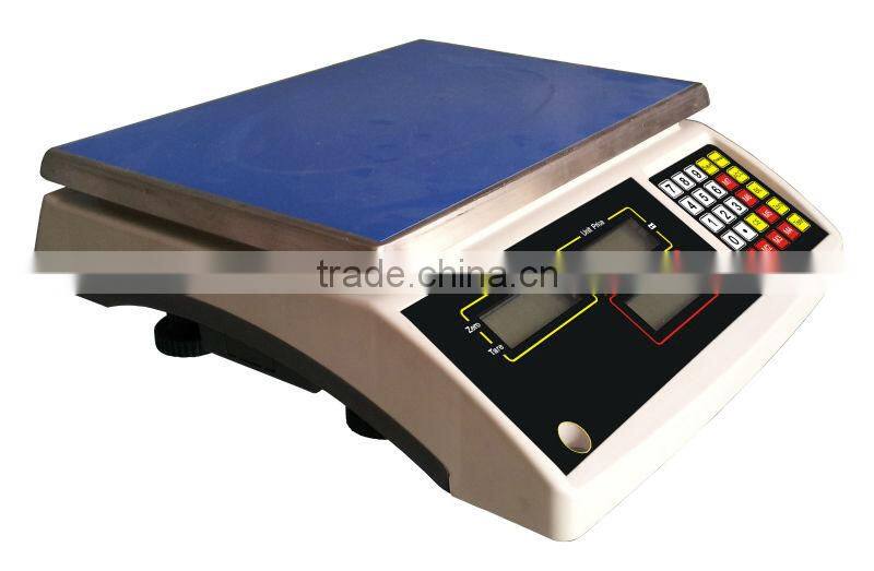 Over load protection electronic price computing scale