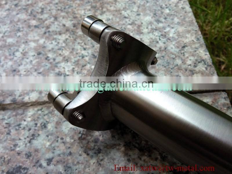 XACD made titanium bending stem Ti folding bicycle stem titanium bending stem custom