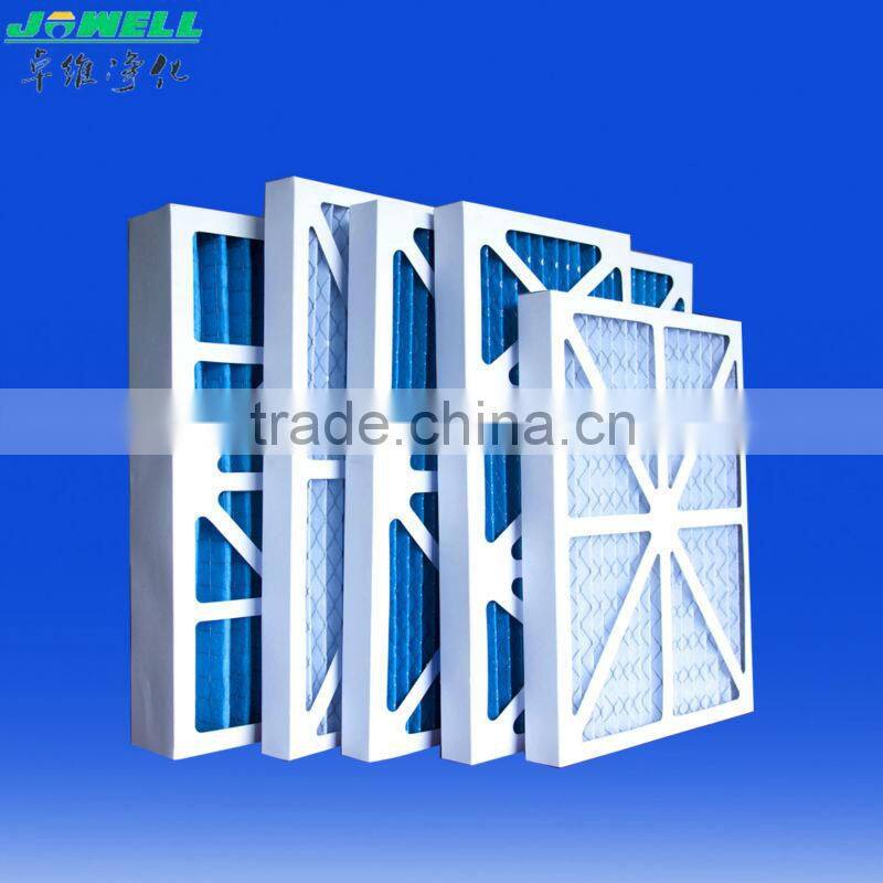 ISO CE SGS metal mesh pleated metal/paper frame primary air filter