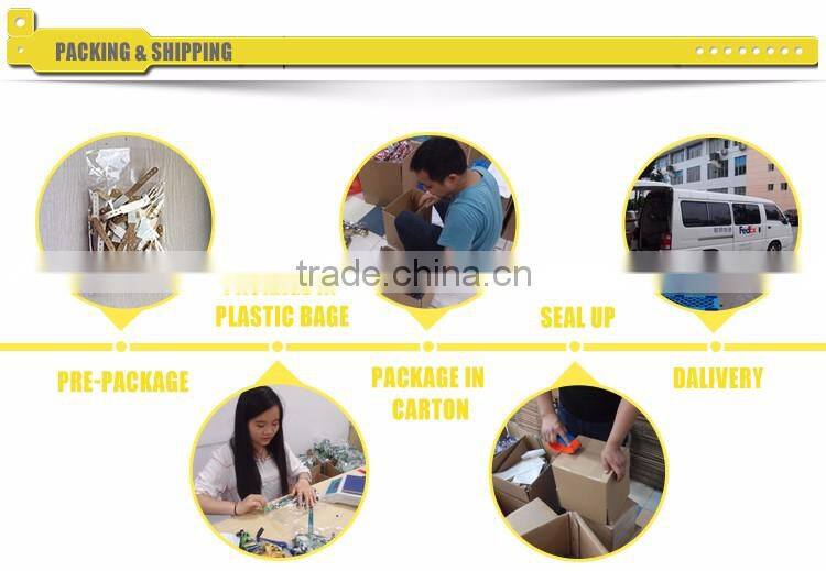 Promotional new design disposable plastic wristbands custom