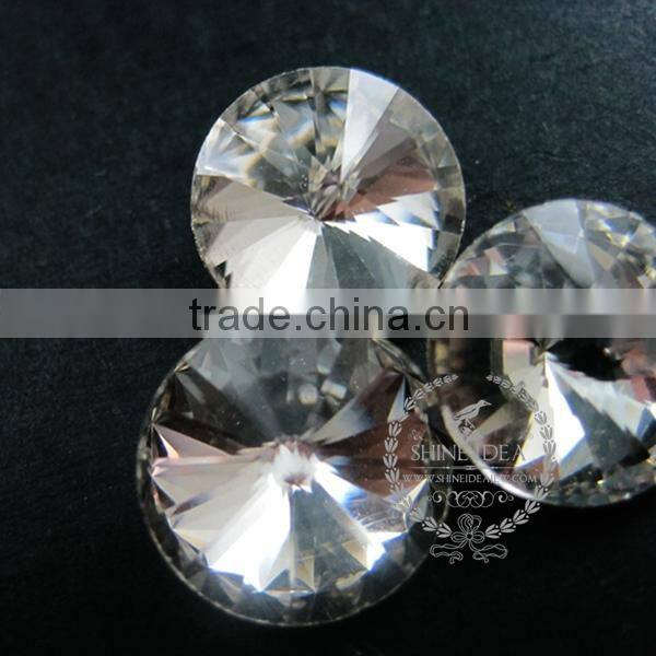 14mm transparent glass round satellite sharp cabochon for DIY earrings,rings supplies 4110101