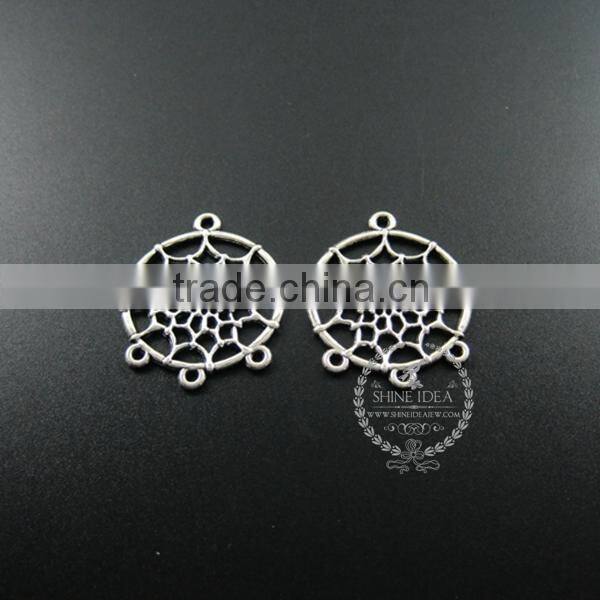 28*33mm antiqued silver Indian dream catcher net spider meb DIY pendant charm supplies findings 1820277
