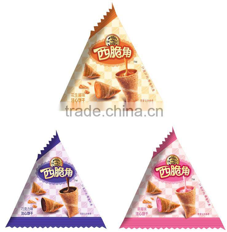 HFC 2673 bulk crispy cracker, filling cookies with peanut butter flavour