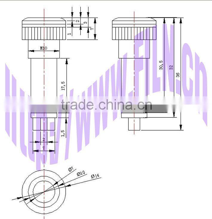 FILN 10mm plastic Green 220V, 100pcs per bag indication lamp