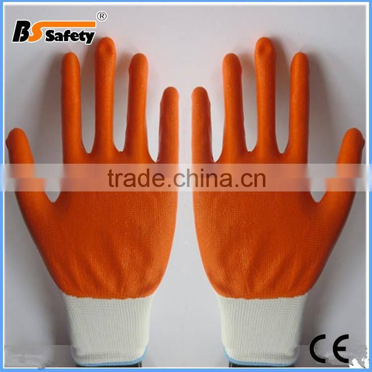 BSSAFETY plam nitrile coated chemical resistant glove