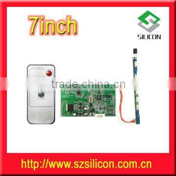 Household Video door bell 7 inch LCD TFT display with ad board