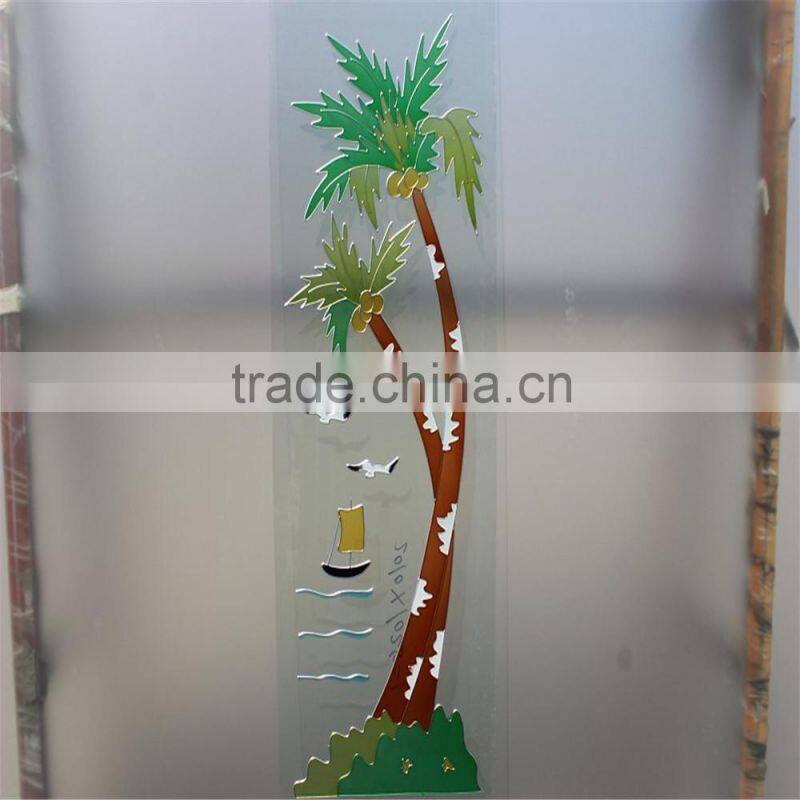 china factory hot selling acid frosted glass design for front doors