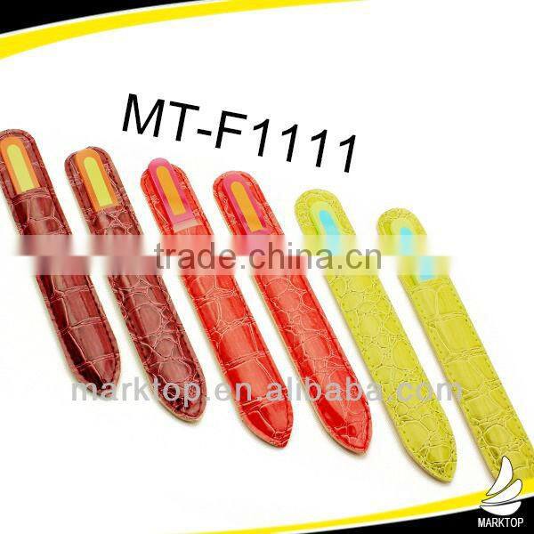 Cute picture print flower patten glass nail file