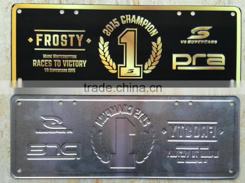 customized embossed printing license plate
